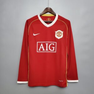 Manchester United 2006/07 Home Retro Long Sleeve Jersey S-2XL