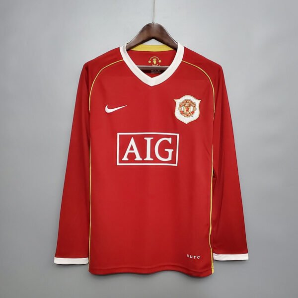 Manchester United 2006/07 Home Retro Long Sleeve Jersey S-2XL