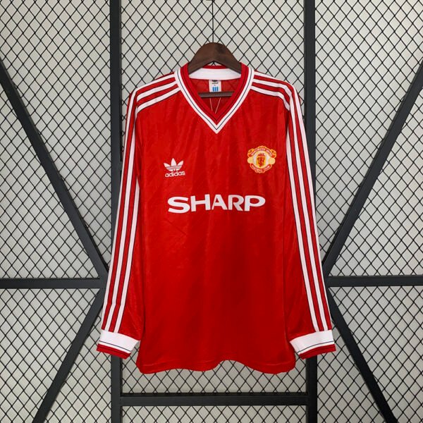 Manchester United 1986/88 Home Retro Long Sleeve Jersey S-2XL