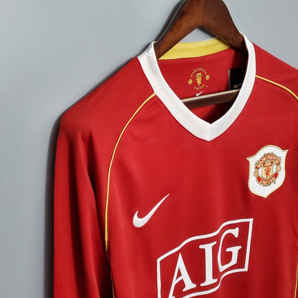 Manchester United 2006/07 Home Retro Long Sleeve Jersey S-2XL