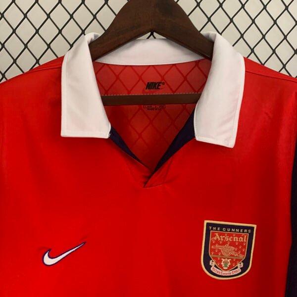 Arsenal 1998/99 Home Retro Long Sleeve Jersey S-2XL
