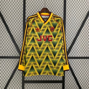 Arsenal 1991/93 Away Retro Long Sleeve Jersey S-2XL