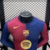 Barcelona 24/25 Home Long Sleeve Jersey (Player Version) S-2XL