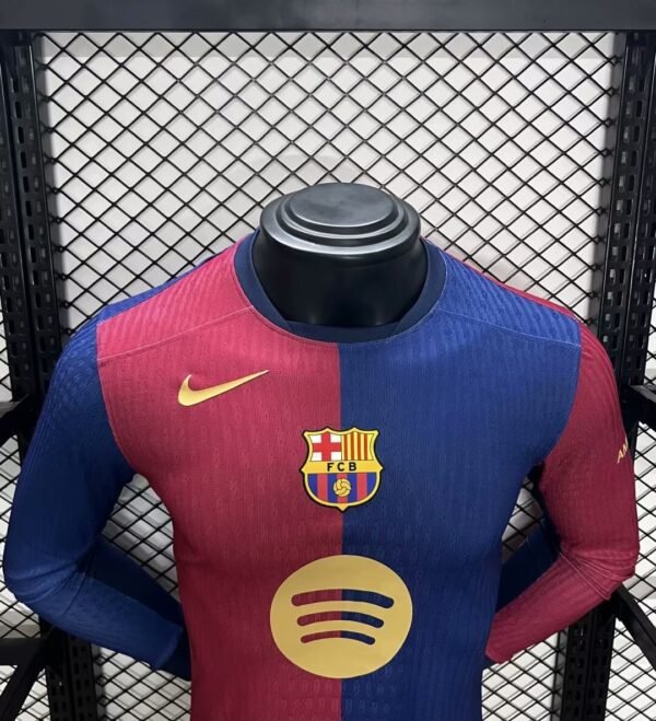 Barcelona 24/25 Home Long Sleeve Jersey (Player Version) S-2XL