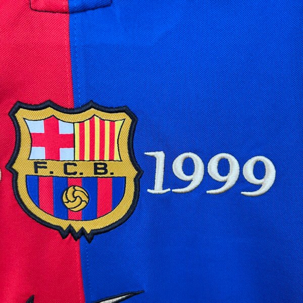 Barcelona 100 Anniversary Home Retro Long Sleeve Jersey S-2XL