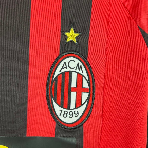 AC Milan 2007/08 Home Retro Long Sleeve Jersey S-2XL