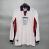 England 1998 Home Retro Long Sleeve Jersey S-2XL