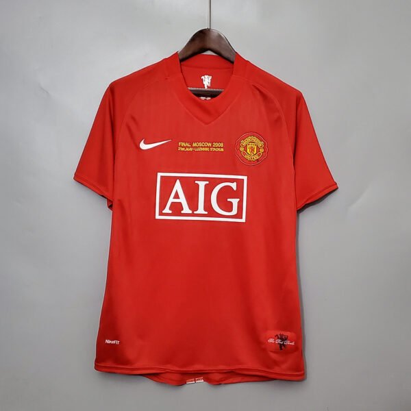 fa6a7494 Manchester United 2007/08 Champions League version Home Retro Jersey S-2XL