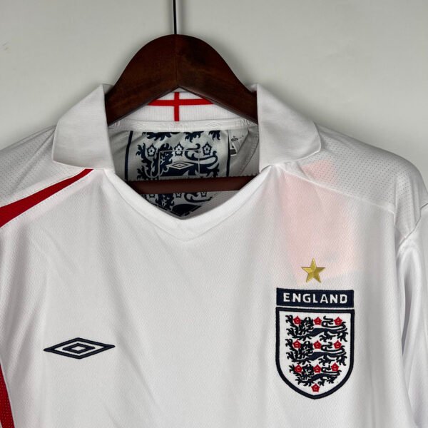 fcdf2ab8 England 2006 Home Retro Long Sleeve Jersey S-2XL