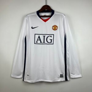 Manchester United 2007/08 Away Retro Long Sleeve Jersey S-2XL