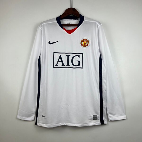 fcefe6ad Manchester United 2007/08 Away Retro Long Sleeve Jersey S-2XL