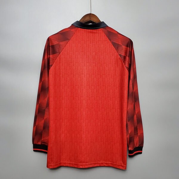 fd007cdd Manchester United 1996/97 Home Retro Long Sleeve Jersey S-2XL