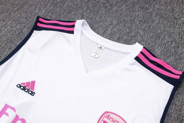 04136e06 Arsenal 23/24 White Training Vest Set - S-2XL