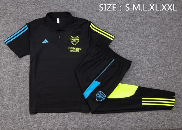 106ede44 Arsenal 23/24 Black Training Polo Set - S-2XL