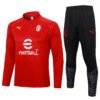 AC Milan 23/24 Red Spray Training Half-Zip Set - S-2XL