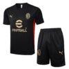 AC Milan 24/25 Black Training Short-Sleeve Set - S-2XL