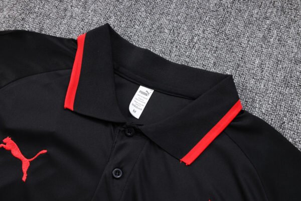 AC Milan 23/24 Black Training Polo Set - S-2XL