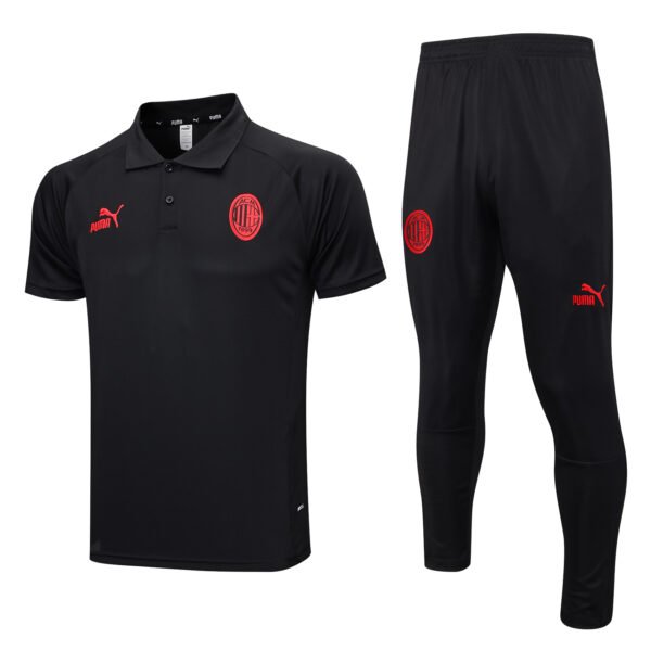 AC Milan 24/25 Black Training Polo Set - S-2XL