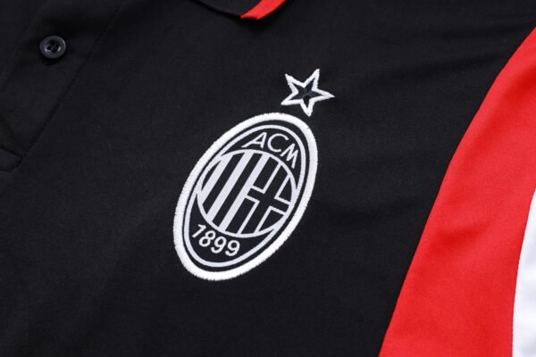 AC Milan 23/24 Black Training Polo Set - S-2XL