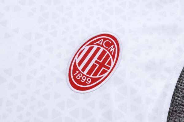 AC Milan 23/24 White Training Vest Set - S-2XL