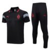 AC Milan 23/24 Black Training Polo Set - S-2XL