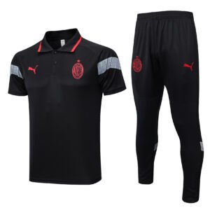 AC Milan 23/24 Black Training Polo Set - S-2XL