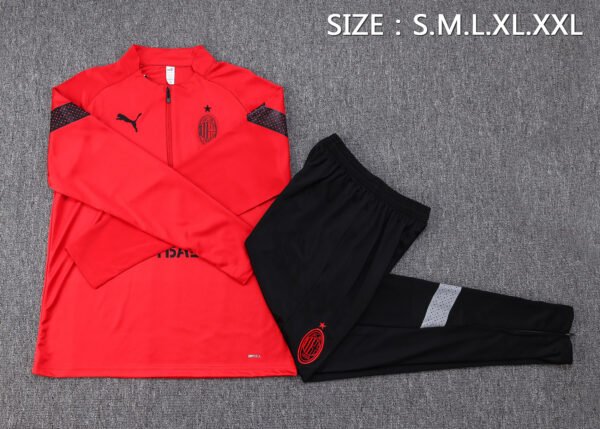 AC Milan 22/23 Red Training Half-Zip Set - S-2XL