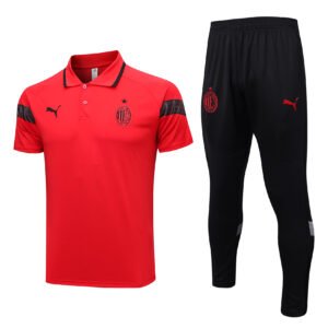 AC Milan 23/24 Red Training Polo Set - S-2XL
