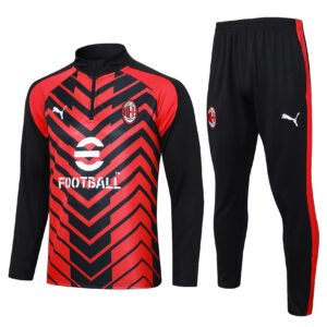 AC Milan 23/24 Red-Black Training Half-Zip Set - S-2XL