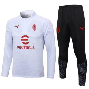 AC Milan 23/24 White Spray Training Half-Zip Set - S-2XL