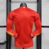 Spain 2024 Home Player Long Sleeve Jersey S-2XL