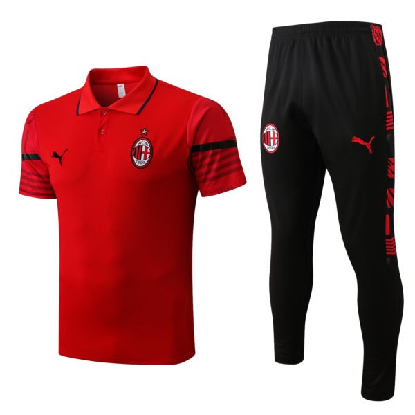AC Milan 22/23 Red Training Polo Set - S-2XL