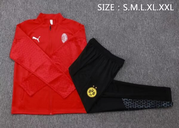 AC Milan 23/24 Red Training Full-Zip Set - S-2XL