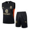 bd5fd7d7 AC Milan 24/25 Black Training Vest Set - S-2XL