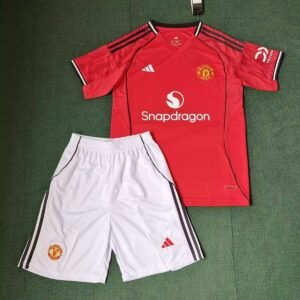 Manchester United 25/26 Home Kids Kit 16-28