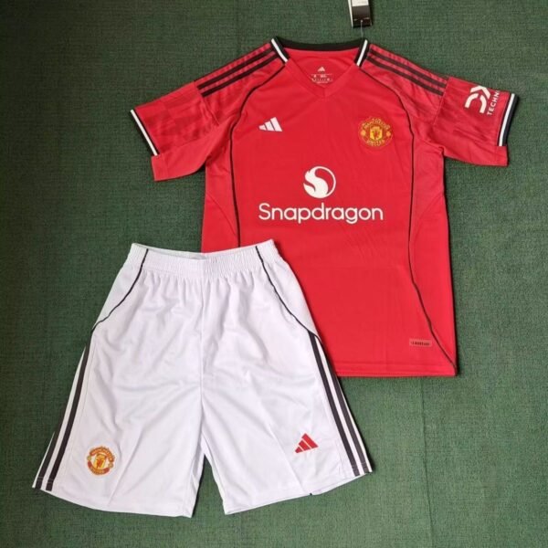 Manchester United 25/26 Home Kids Kit 16-28