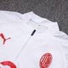 AC Milan 23/24 White Training Half-Zip Set - S-2XL
