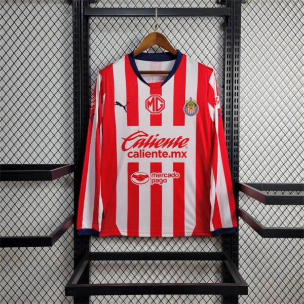 Chivas 24/25 Home Long Sleeve Jersey - S-2XL