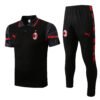 AC Milan 22/23 Black Training Polo Set - S-2XL