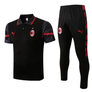 AC Milan 22/23 Black Training Polo Set - S-2XL