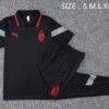 AC Milan 23/24 Black Training Polo Set - S-2XL