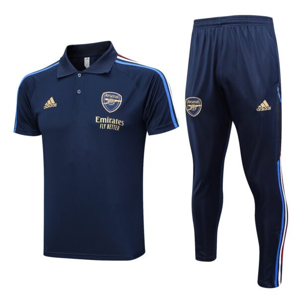 Arsenal 23/24 Royal Blue Training Polo Set - S-2XL