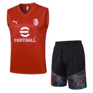 AC Milan 23/24 Red Training Vest Set - S-2XL