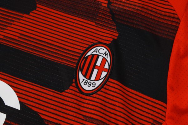 AC Milan 24/25 Red-Black Spray Training Short-Sleeve Set - S-2XL