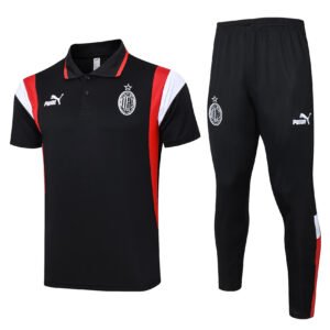 AC Milan 23/24 Black Training Polo Set - S-2XL