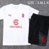 AC Milan 23/24 White Training Short-Sleeve Set - S-2XL