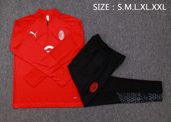 AC Milan 23/24 Red Training Half-Zip Set - S-2XL