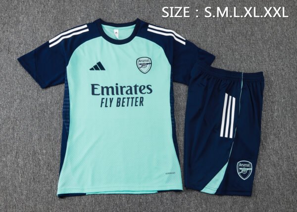 Arsenal 25/26 Mint Green Training Short-Sleeve Set - S-2XL
